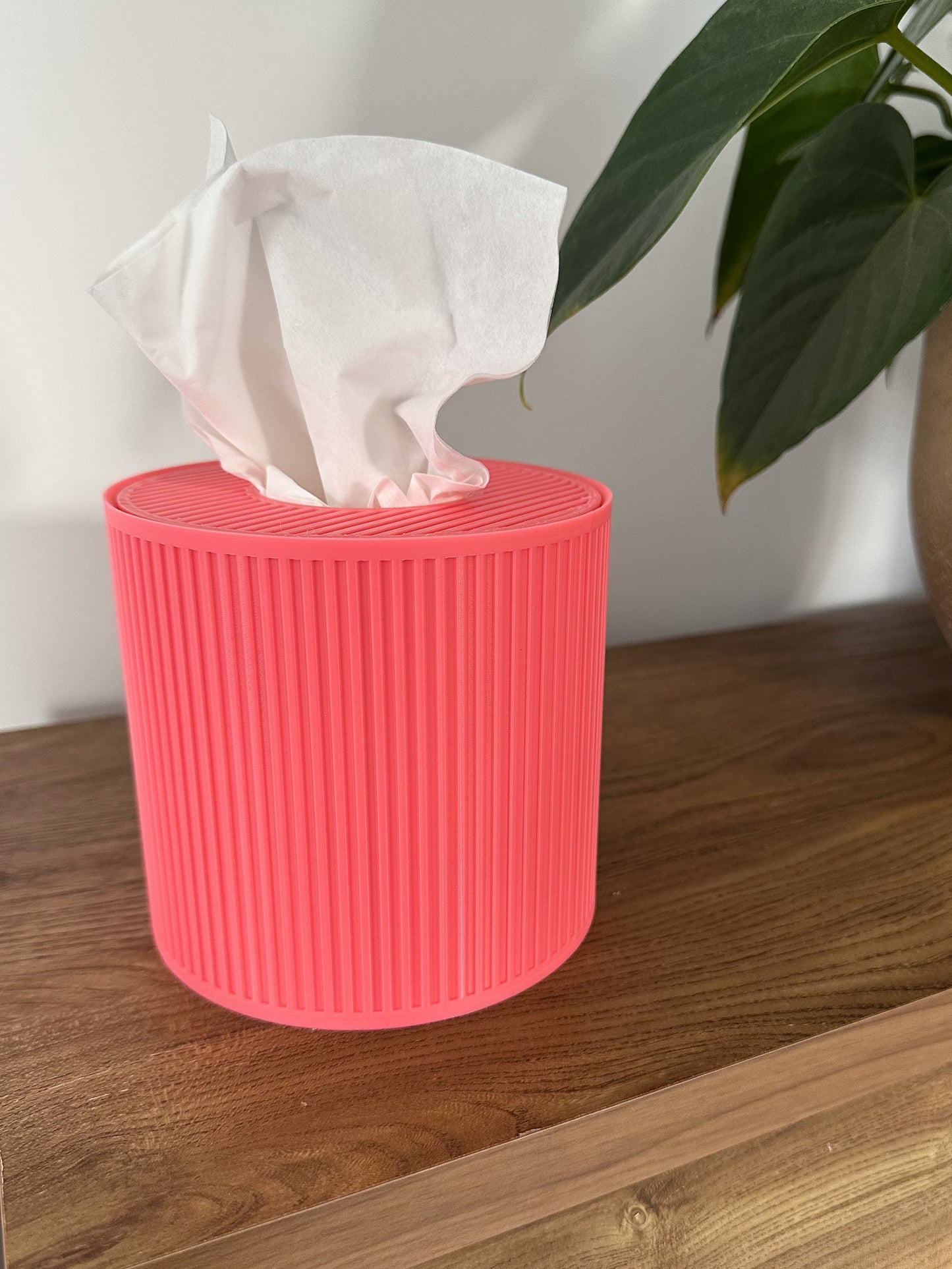 Tissue Box Cover – Pink – Cylinder