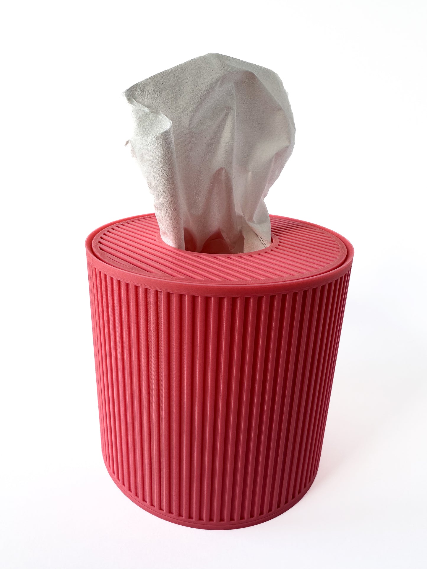 Tissue Box Cover – Pink – Cylinder