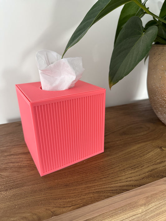 Tissue Box Cover – Pink – Cube